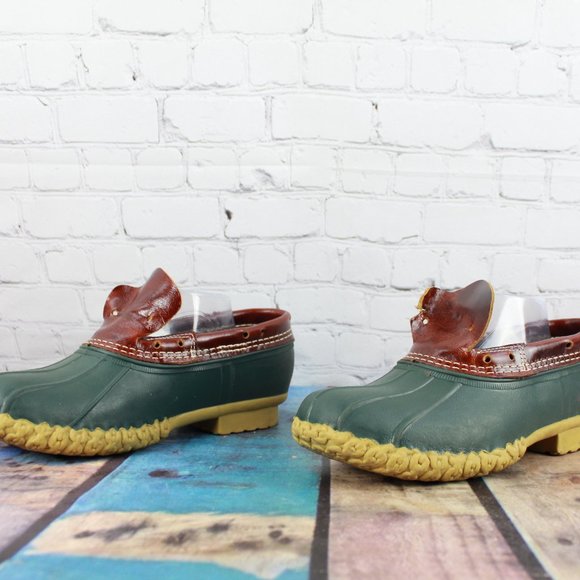 LL Bean Duck Boots Low Moc Slip On Shoes Size 9 M - Picture 2 of 9